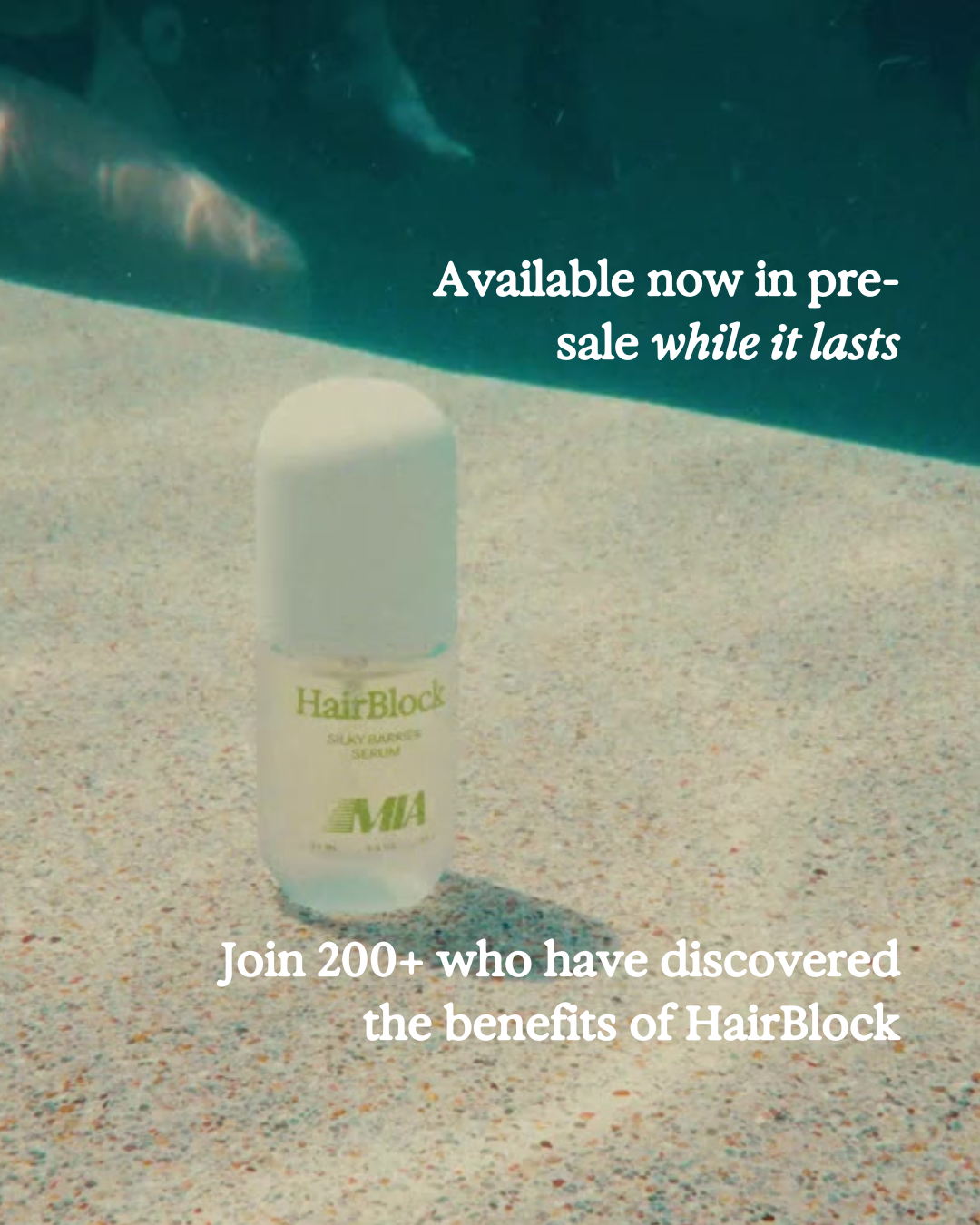 HairBlock — Multi-Benefit Barrier Serum for Sun, Salt, Chlorine, & Cold Weather